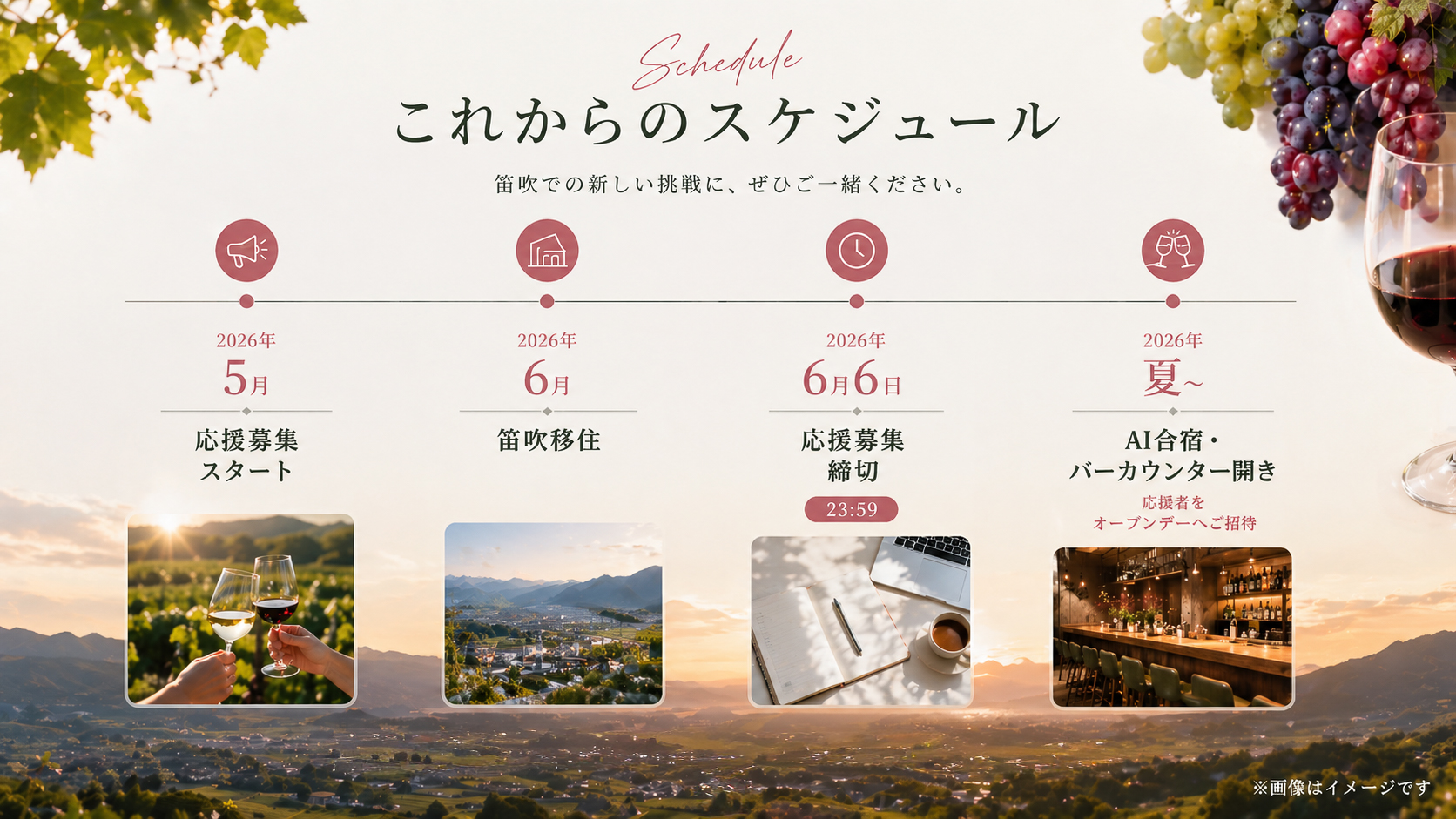 これからのスケジュール